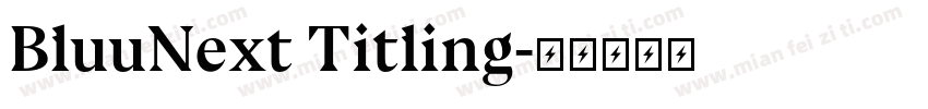 BluuNext Titling字体转换